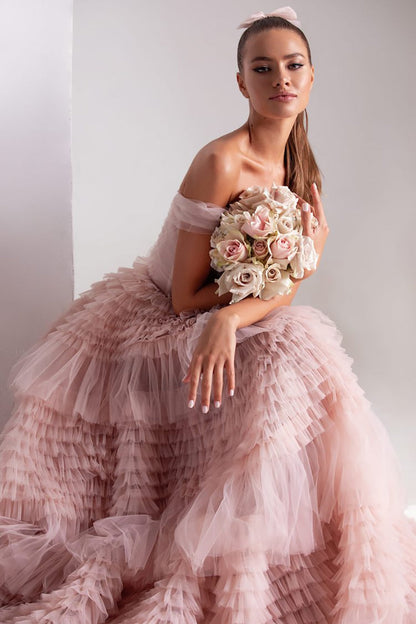 pink prom dress