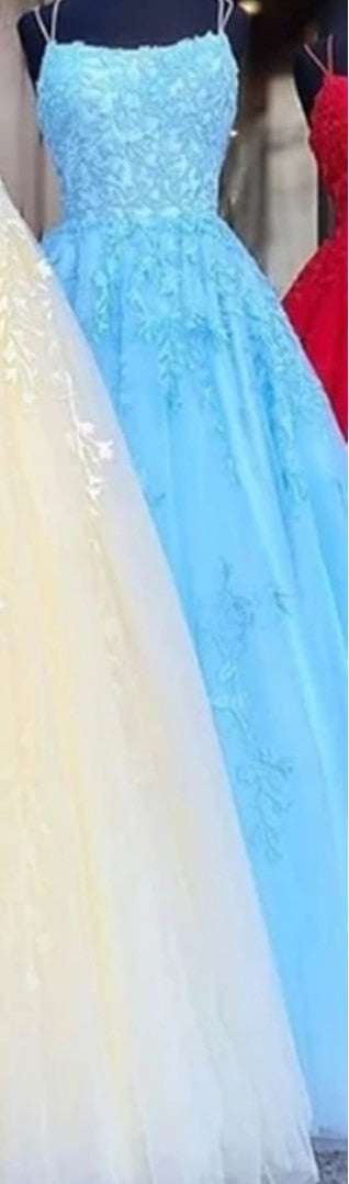 blue prom dress