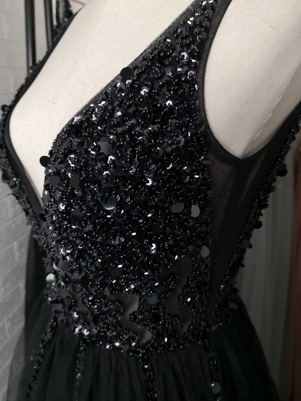 black evening dress