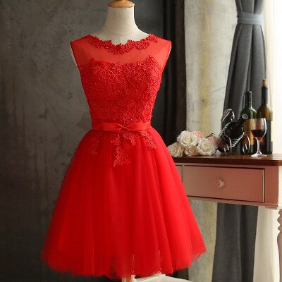 red prom dress