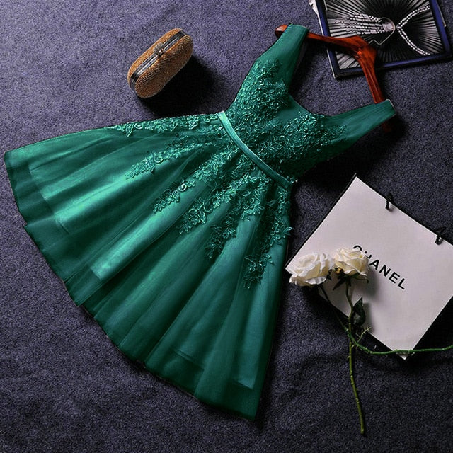 green prom dress
