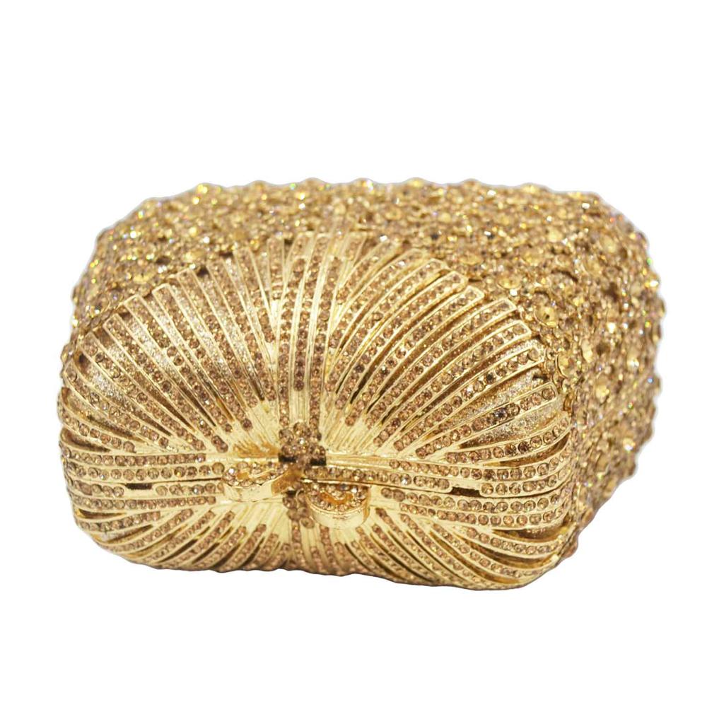 Luxury Silver Diamond Wedding Party Bridal Clutch Bags | Colorful Crystal Evening Bags