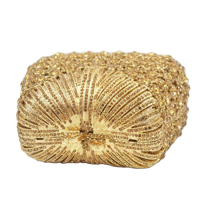 Luxury Silver Diamond Wedding Party Bridal Clutch Bags | Colorful Crystal Evening Bags