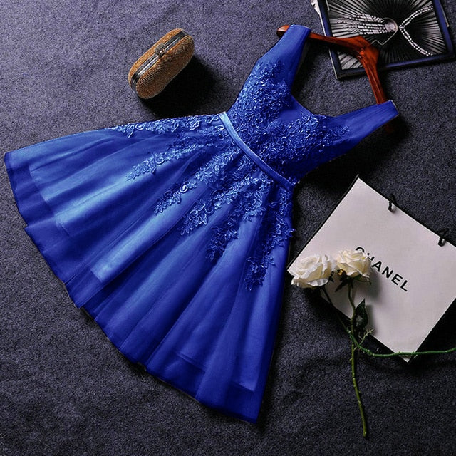 blue prom dress