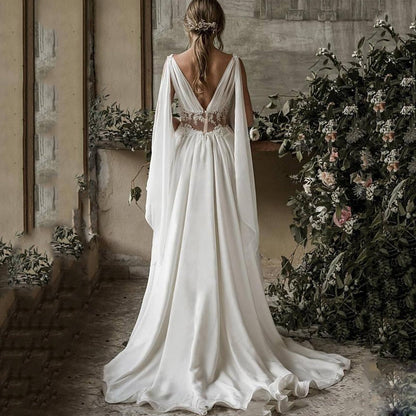 backless wedding dress