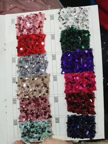 Sequin Mermaid Long Prom Dress | African Girl V-neck With Long Sleeves High Slit Party Prom Dress