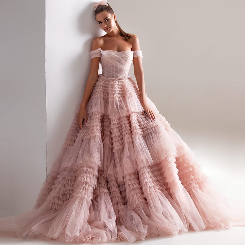 tulle prom dress