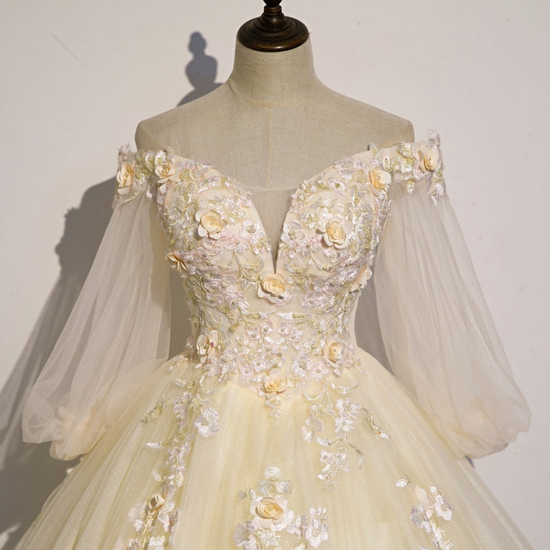 yellow quinceanera dresses