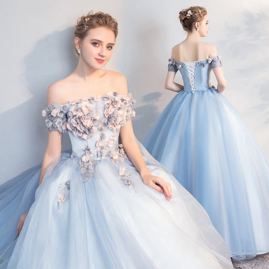 blue quinceanera dresses