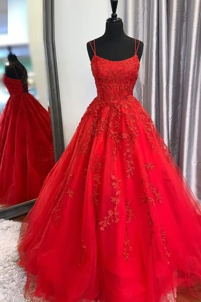 red prom dress