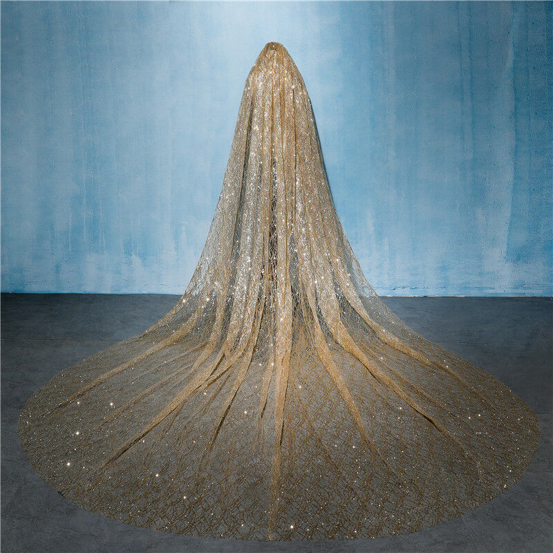 gold wedding veil