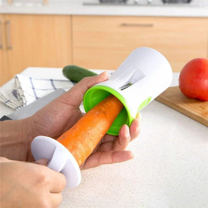 Spiralizer Vegetable Slicer – Stainless Steel & PP Spiral Cutter for Carrot, Cucumber, Potato & Cheese