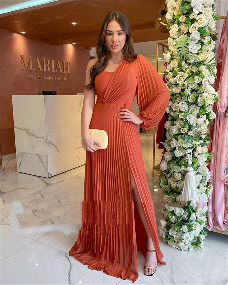 orange dress for womens