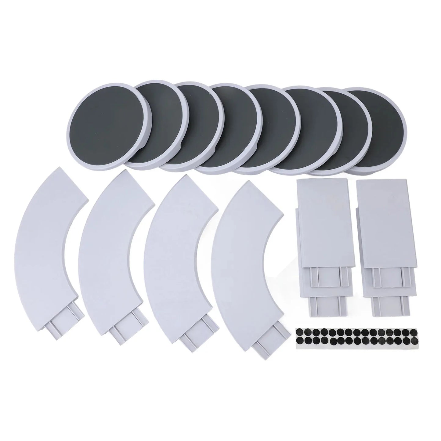 360° Rotating Turntable Tray – Multifunctional ABS Food Organizer for Dining Table | Spacious, Smooth-Spinning Serving Tray with 16 Accessories