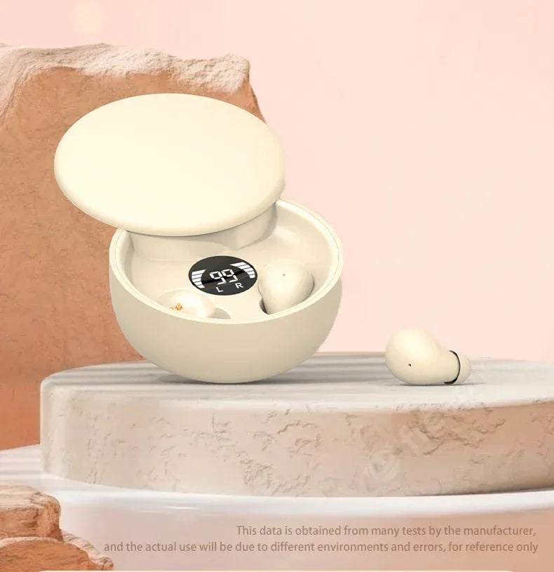 Mini Invisible Bluetooth Sleep Earbuds – Waterproof Hidden Earphones with Mic