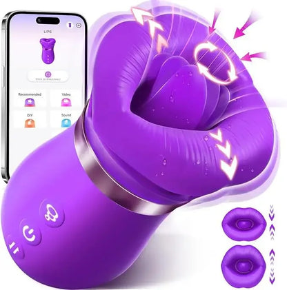 Rose Suction Vibrator with App Control – Premium Clitoral Stimulator for Couples
