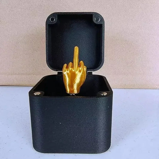 Funny Christmas Prank Gift – Middle Finger in a Box | Hilarious Office &amp; Home Gag Gift