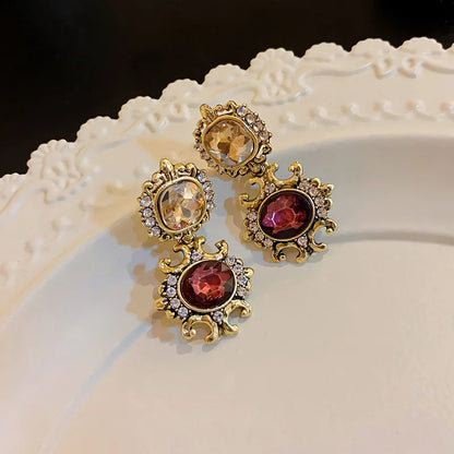 Trendy Copper Alloy Wedding Jewelry Set for Women – Elegant Necklace and Earrings Fashion Set