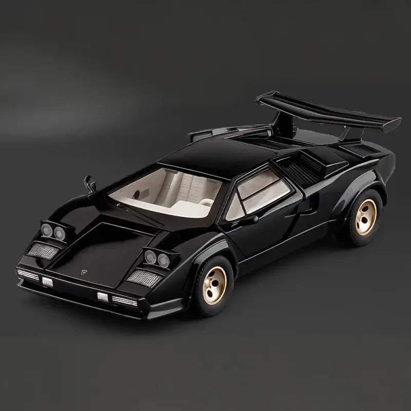 1:24 Lamborghini Countach LP500S Diecast Model Car – Lights, Sound & Pull-Back Supercar - SpyTrendz