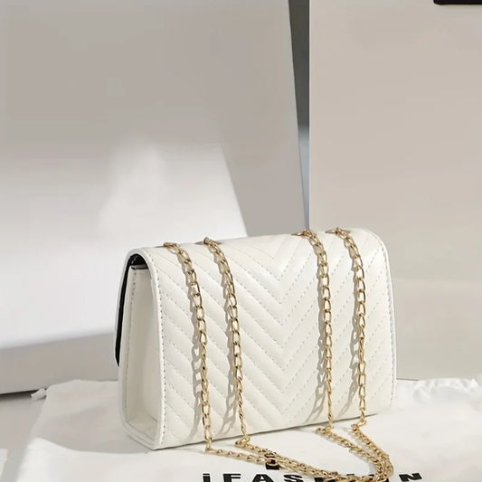 Luxury Embroidered Crossbody Bag – PU Leather Clutch with Sequins, Tassels & Chain Strap | Fashionable Flap Shoulder Purse for Parties
