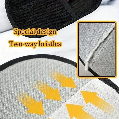 Pet Grooming Gloves – Soft Mesh Cloth Gloves for Dogs & Cats | Lint-Free, Gentle Brushing & Shedding Control