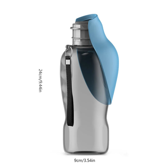 Leaf-Shaped Pet Water Cup – 800ml Foldable Dog Water Bottle with One-Key Lock for Walking & Outdoor Adventures
