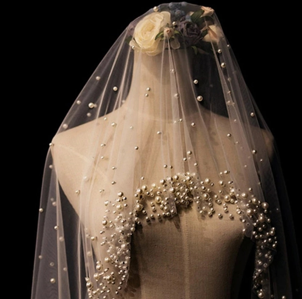 cathedral pearl veil