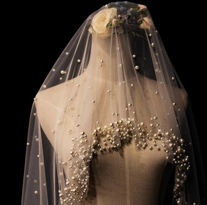 cathedral pearl veil