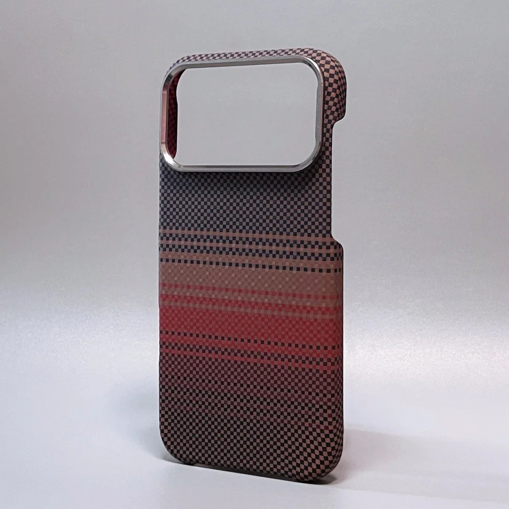 Luxury Carbon Fiber Slim Case for iPhone – Ultra-Thin Hard PC Cover with Alloy Lens Protection | Shockproof & Anti-Fingerprint