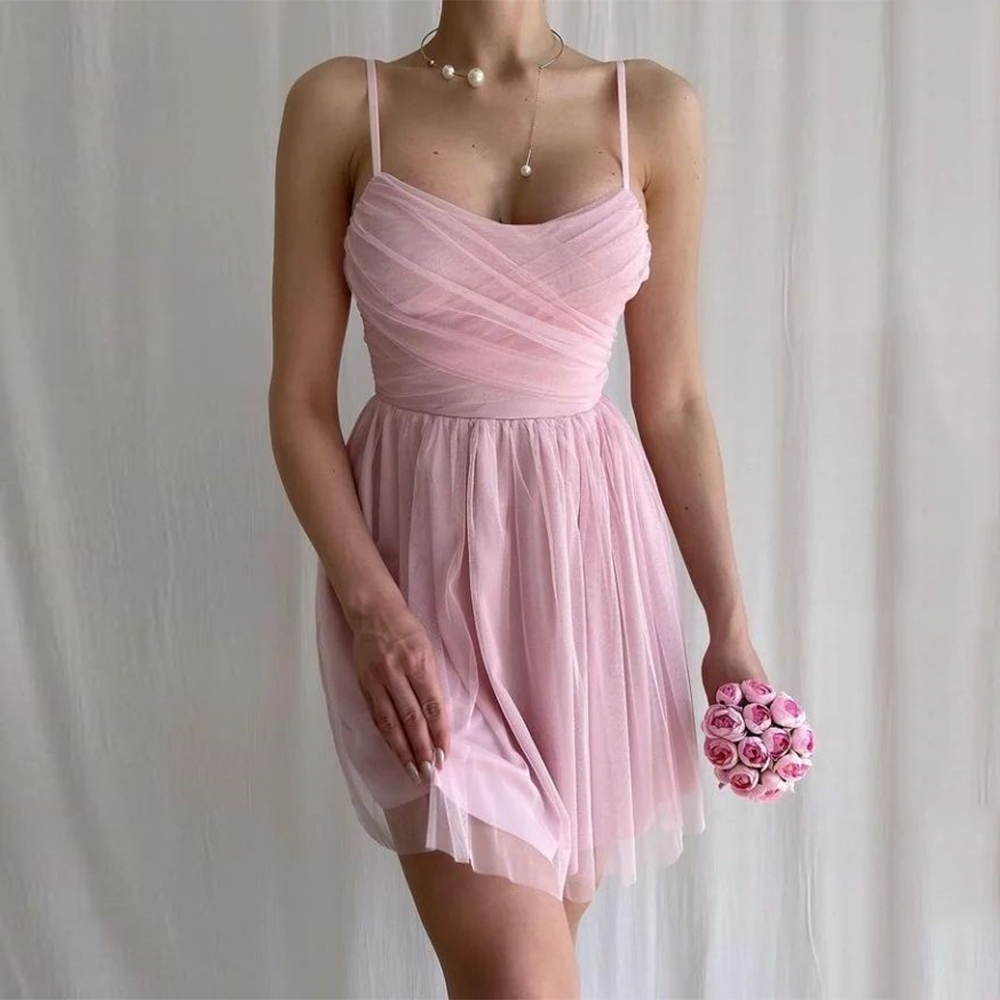 pink prom dress