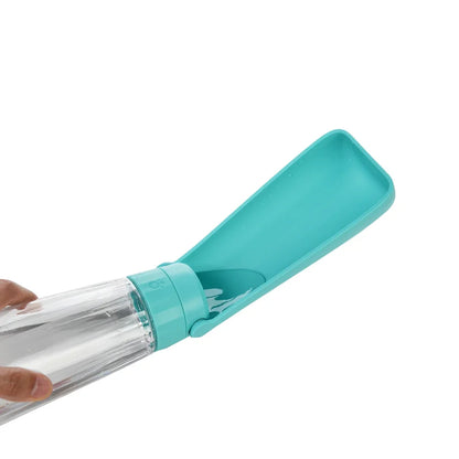 Outdoor Portable Dog Water Bottle – 550ml Leak-Proof Foldable Pet Drinking Bowl for Small, Medium & Large Dogs & Cats