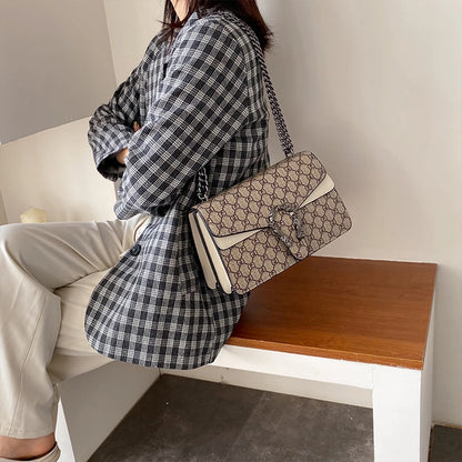 Vintage PU Crossbody Bag for Women - Lightweight Shoulder Bag with Magnetic Snap & Multiple Compartments Daily Essentials