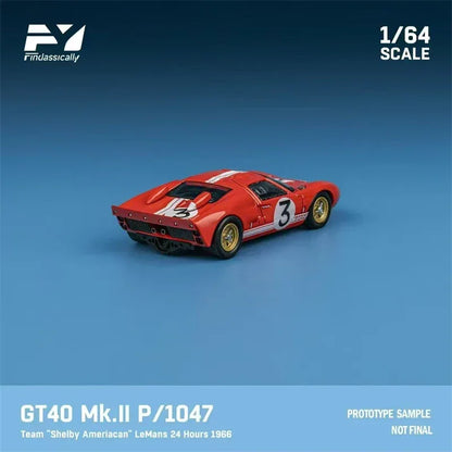 Findclassically FY 1:64 GT40 MK I alloy simulation car model - SpyTrendz