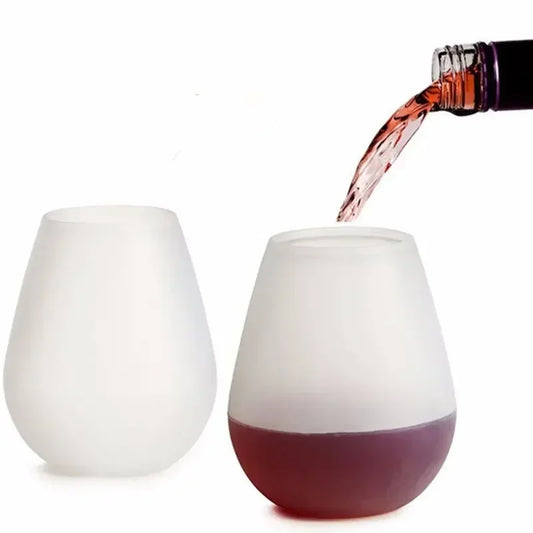 Silicone Wine Glasses – Unbreakable, Reusable & Travel-Friendly Drinkware (12oz)