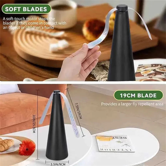 Automatic Mosquito Repellent Fan – Portable Battery-Powered Fly Repeller for Home, Outdoor Dining & Picnic
