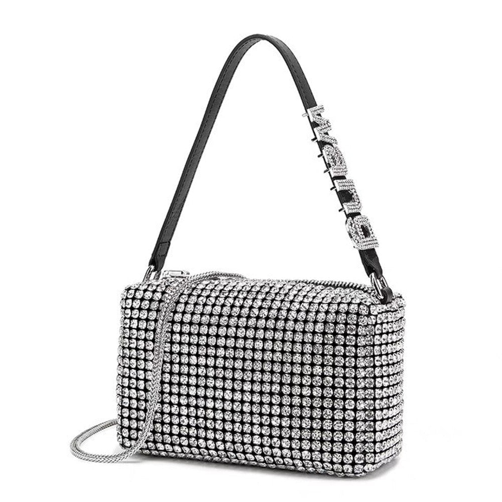 New Rhinestone Handbag for Women | Crossbody Bag Shining Diamond Bag