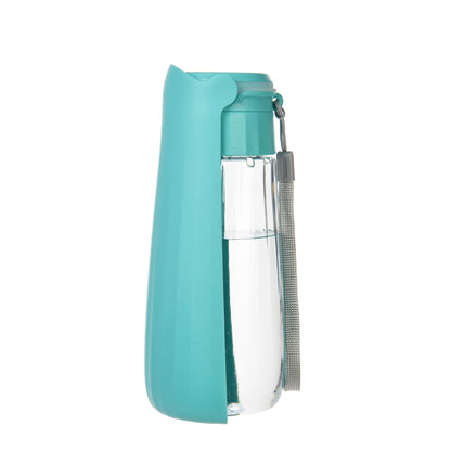 Outdoor Portable Dog Water Bottle – 550ml Leak-Proof Foldable Pet Drinking Bowl for Small, Medium & Large Dogs & Cats