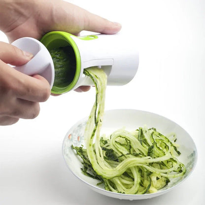Spiralizer Vegetable Slicer – Stainless Steel & PP Spiral Cutter for Carrot, Cucumber, Potato & Cheese
