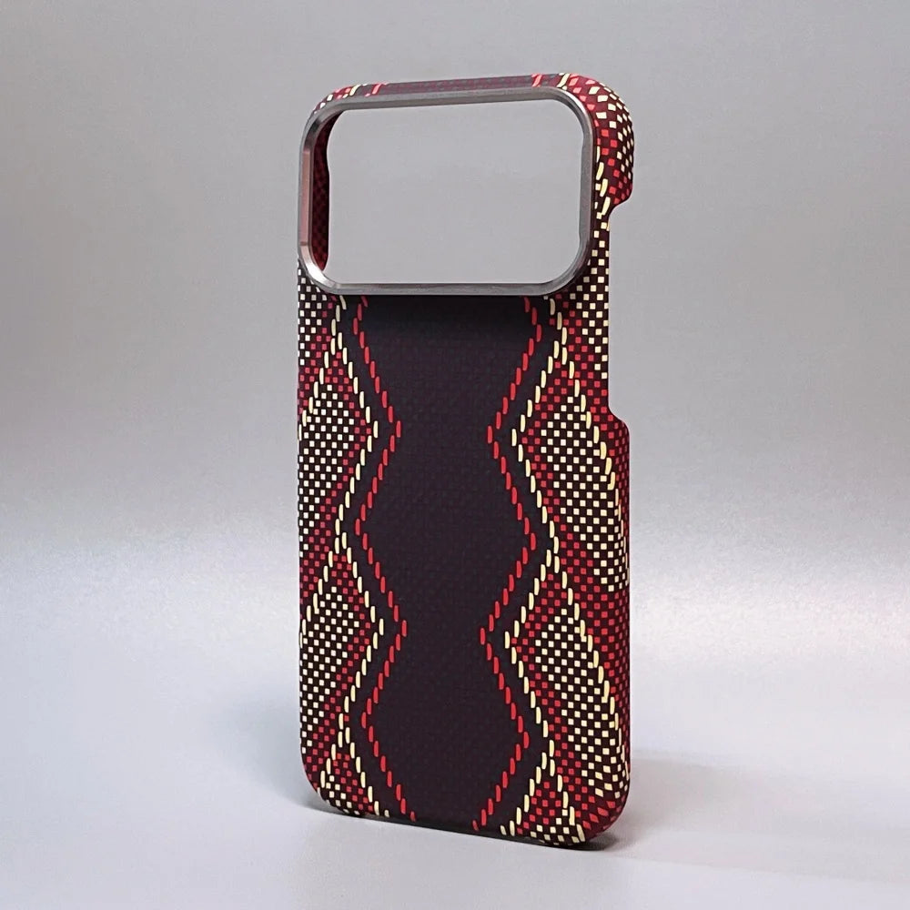 Luxury Carbon Fiber Slim Case for iPhone – Ultra-Thin Hard PC Cover with Alloy Lens Protection | Shockproof & Anti-Fingerprint