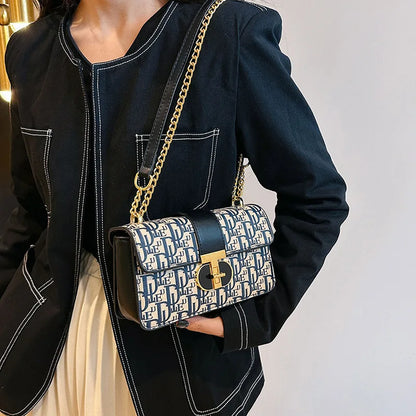 Luxury PU Leather Baguette Shoulder Bag for Women – 2025 Designer Crossbody Purse & Travel Clutch Handbag