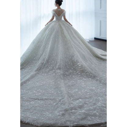 off white bridal dress