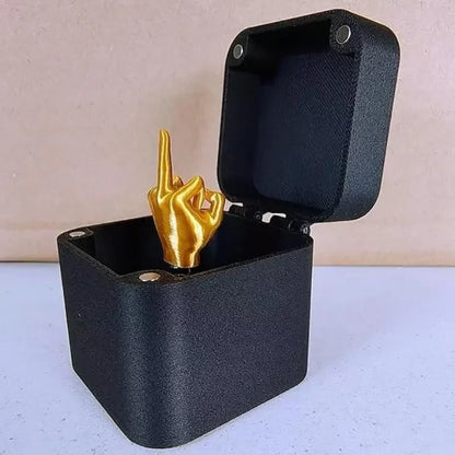 Funny Christmas Prank Gift – Middle Finger in a Box | Hilarious Office &amp; Home Gag Gift