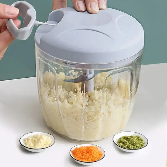 5-in-1 Multifunctional Handheld Kitchen Tool – Ginger Grinder, Garlic Crusher, Vegetable Cutter & Meat Mincer