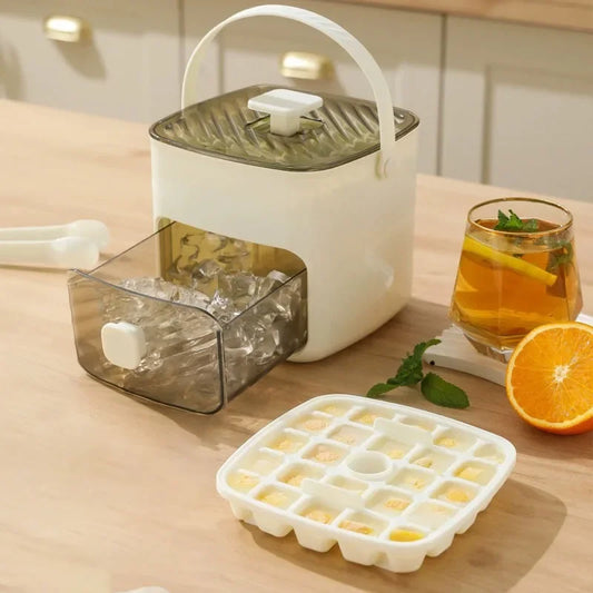 48-Grid Ice Cube Tray – One-Touch Release Reusable Ice Maker | Eco-Friendly, BPA-Free PC Plastic Home Ice Making Tool