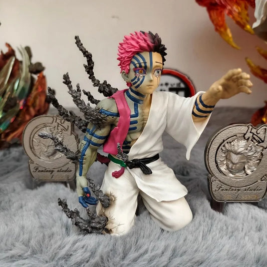 Demon Slayer Akaza (Hakuji) Action Figure – Anime PVC Collectible Model Toy (13cm)