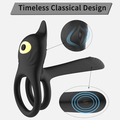 Wireless Remote Vibrating Cock Ring – IPX7 Couples Stimulator with 10 Modes
