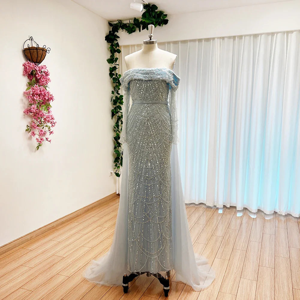 pearl evening dress