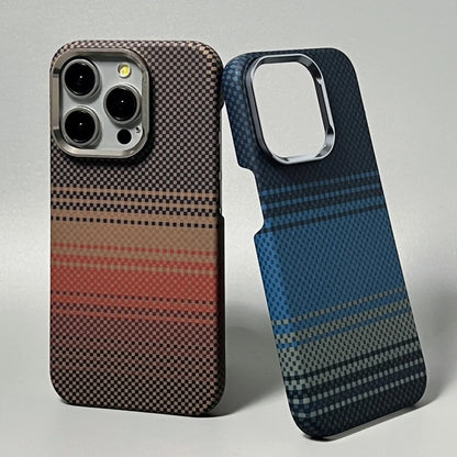 Luxury Carbon Fiber Slim Case for iPhone – Ultra-Thin Hard PC Cover with Alloy Lens Protection | Shockproof & Anti-Fingerprint
