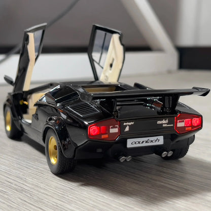 1:24 Lamborghini Countach LP500S Diecast Model Car – Lights, Sound & Pull-Back Supercar - SpyTrendz