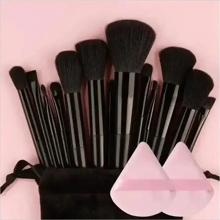 13-Piece Premium Synthetic Makeup Brush Set – Soft Nylon Bristles for Foundation, Blush, Powder, Concealer & Eyeshadow